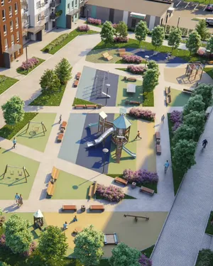 Двор-парк без машин